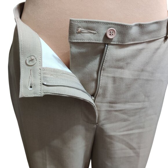 East 5th 14 Secretly Slender Beige Straight Leg Trousers Neutral Workwear Pants - Picture 5 of 7